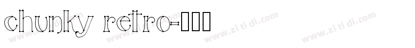 chunky retro字体转换